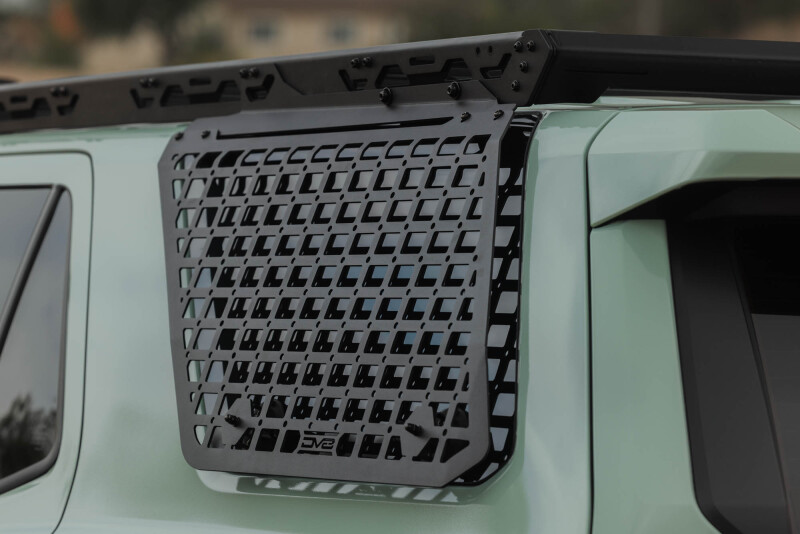 Toyota 4Runner Exterior Window Molle - Driver Side - DV8 Offroad - For DV8 Roof Rack - Black Powder Coated - `25-`26